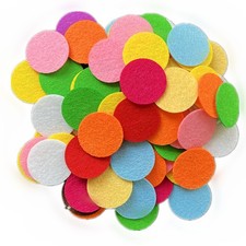 100 PCS Round Felt Fabric Pads