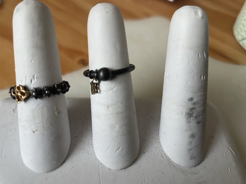 Genuine vintage biba rings - genuine,