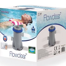 BESTWAY 800gal FLOWCLEAR FILTER PUMP SWIMMING POOL UP TO 15ft WITH 32mm FITTINGS