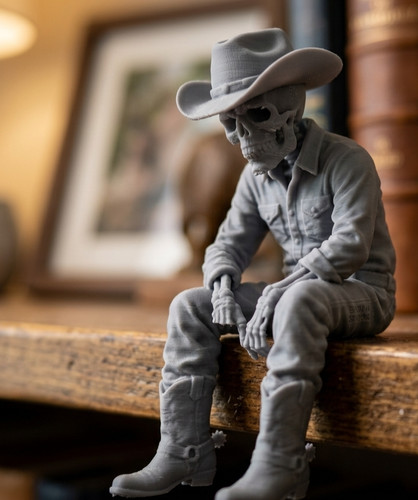Skeleton shelf sitter figurine - shelf,