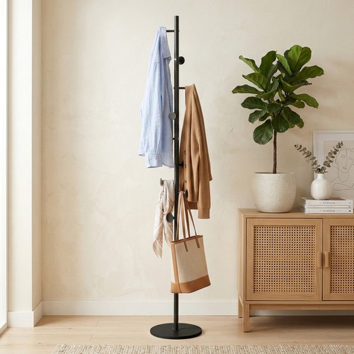 Freestanding metal coat rack - freestanding,