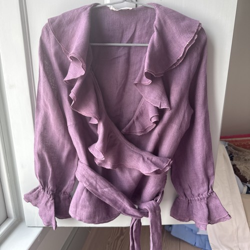Odd molly linen wrap top - molly,