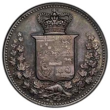 Dominion of Canada Exhibition 41mm Silver Medal Leroux 1460