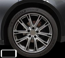 BLACK Alloy Wheel Protectors Embellishers Rim Trim Strips Kit