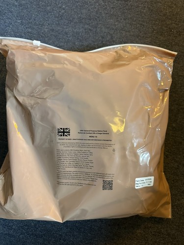 Hour ration pack - menu, 10