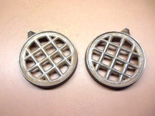 2 Antique 6" Round Chromed