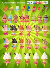 soft serve ice cream menu SIGN