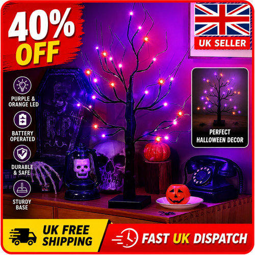 1pc led halloween birch - 1pc,