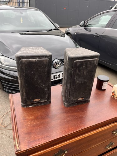 Pair very grubby tannoy - pair,