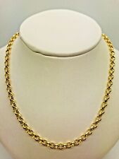 9ct Yellow Gold Round Belcher Chain - 4.0mm - 18" - CHEAPEST ON EBAY