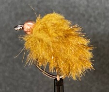 3 x Trout Pellet Eggstasy Slush Blob Fly 3.2mm Brass Bead Size 10 Barbless.