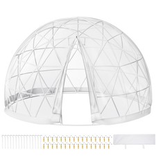 Uimoso 9 FT/2.8 m Igloo Dome Garden Igloo Dining Pod Pub PVC Gazebo Shelter 9m²