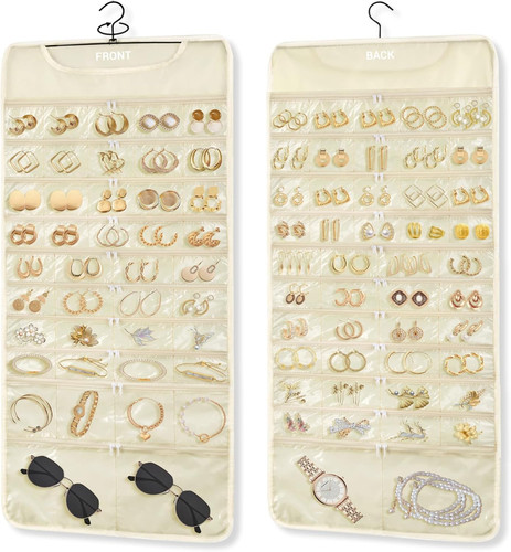 Hanging jewelry organizer with - jewelry,
