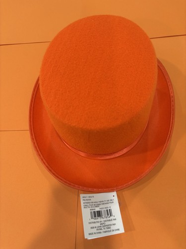 Orange top hat - orange,