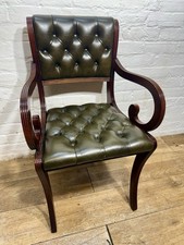 Chesterfield Leather Desk Chair . Desk Chair  . Free Delivery Available
