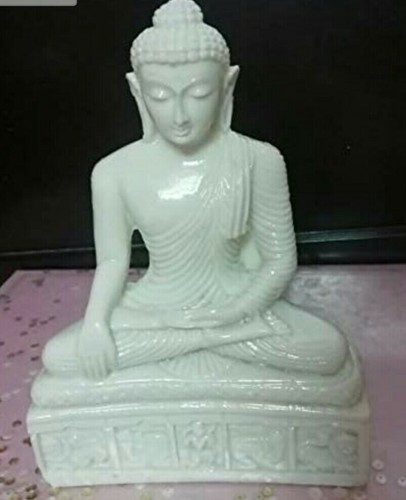 Gautam buddh sitting - gautam, white