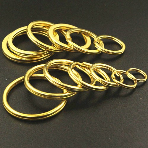 Solid brass split - brass, rings