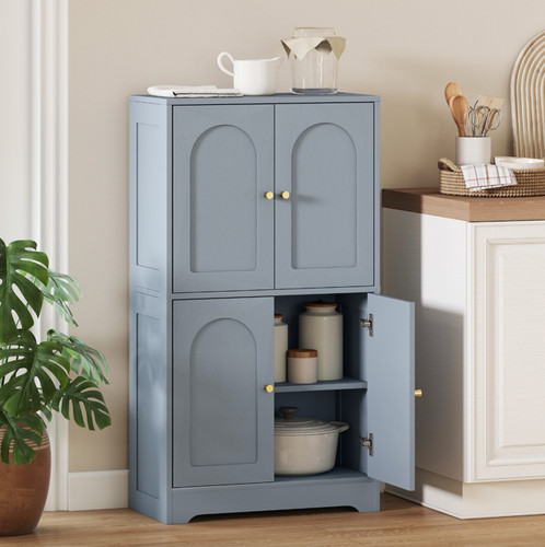 Kitchen pantry cupboard grey - kitchen,