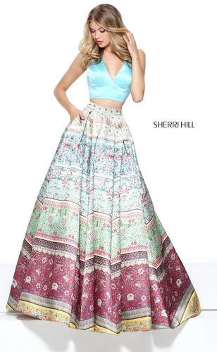 Sherri hill multi print - , two