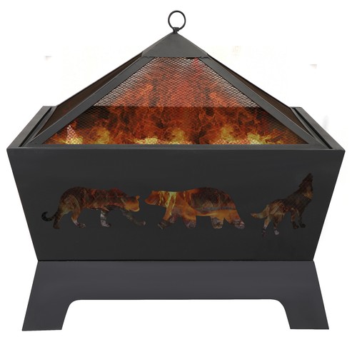Outdoor fire pit steel - 26",