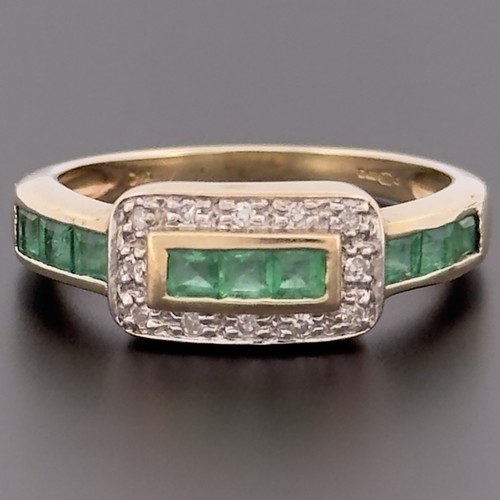 9ct yellow gold emerald - 9ct,