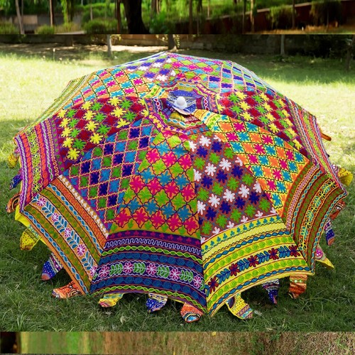 Vintage garden parasol - garden,