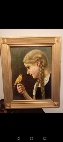 Antique oil painting - antique,