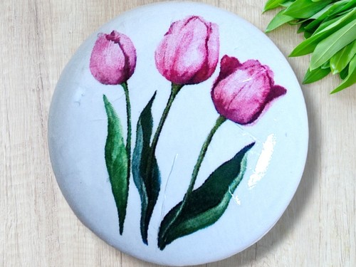 Tulip drawer knobs floral - tulip, knobs.