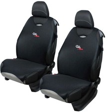 2 Black Front Car Seat Covers