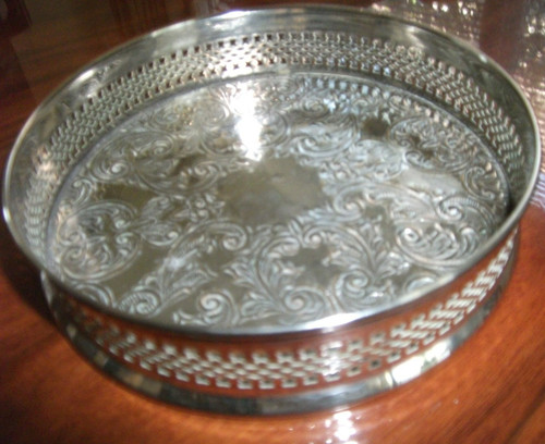 Silver plated wine - silver, bottle