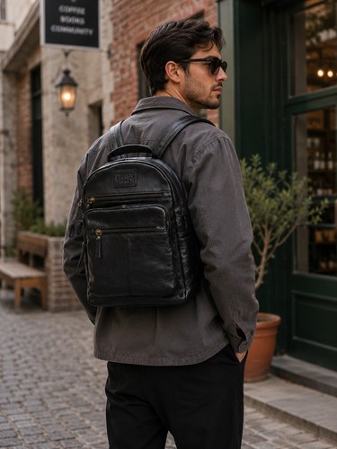 Chaps genuine leather - genuine, backpack
