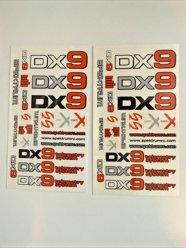 Spektrum dx9 decal sheet - dx9, set