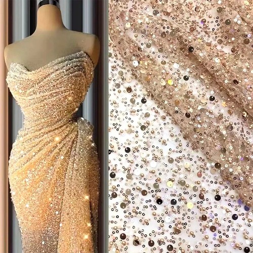 130x90cm sequin tulle - tulle, lace