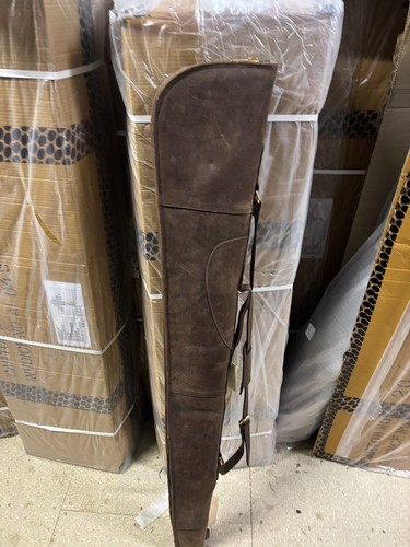 Devonshire leather gun slip - leather, up