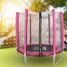 60"/5ft Children Trampolines Outdoor Trampoline Toy w/ Safety Enclosure Net