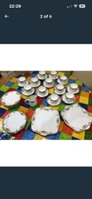 VINTAGE HEATHCOTE SHERATON ART DECO BONE CHINA SET 