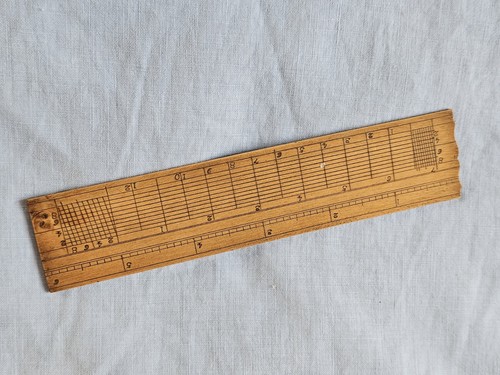 Antique 19thc gunters scale - 6",