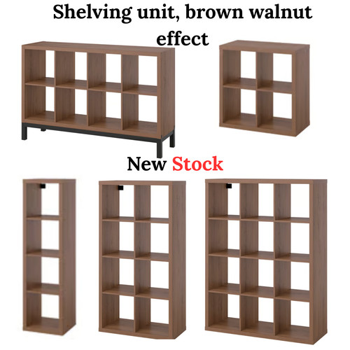 Ikea kallax brown walnut cube - brown,