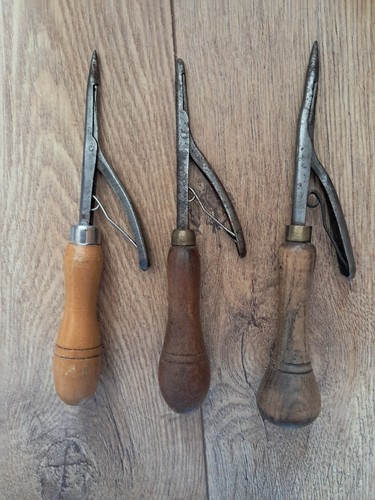 Three vintage prodder hooks - three,