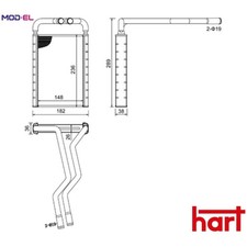 HEAT EXCHANGER INTERIOR HEATING 630 926 FOR HYUNDAI SANTA/FÉ/II/SUV/Van 2.2L
