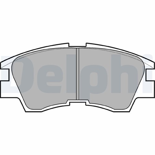 Lp633 delphi brake pad set - lp633,