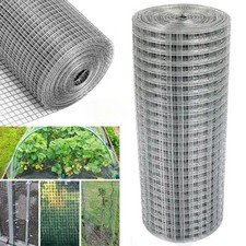 48" 1200mm Welded Wire Mesh 1"x1" Fence Aviary Rabbit Hutch Chicken Run Coop Pet