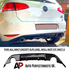 For VW Golf GTI MK7 Rear Gloss