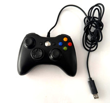 Black Wired Xbox 360 Gaming Controller (FAST FREE POSTAGE)
