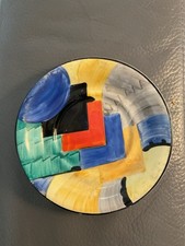 Susie Cooper Grays Pottery Coffee Cup Saucer Cubist Design