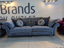 Duresta Harvard Grand Split Sofa in Tribeca Navy.