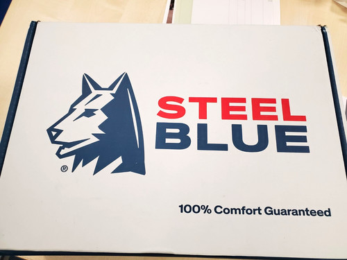 Steel blue parkes - blue,