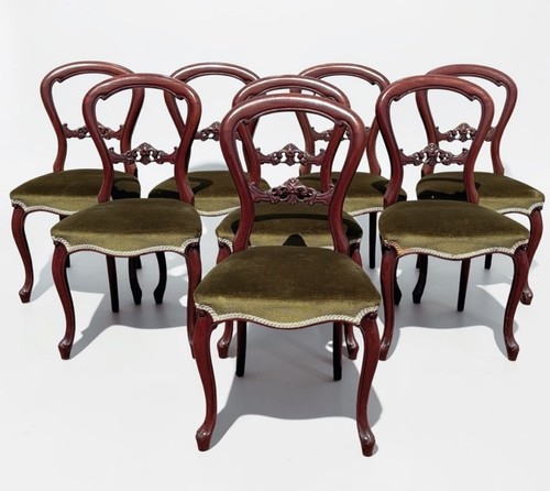 Balloon back mahogany - back, dining