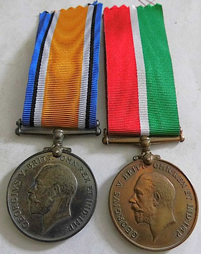 Ww1 pair mercantile marine - pair,