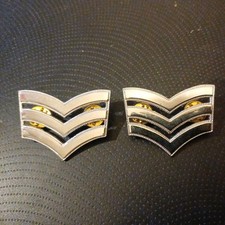 2 x Sergeant Roped Stripes/Chevrons - Police St Johns Ambulance Security & Army